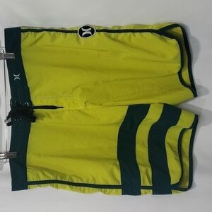 FREE with Purchase HURLEY Neon Board Shorts Drawstring Stripes